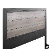 Rustic Industrial Gray Wash Queen Size Bed - Rustic Home-3