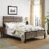 Rustic Industrial Oak Queen Bed - Arcadia -1
