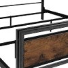 Rustic Industrial Brown Queen Bed - Arcadia -4