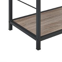 Driftwood Rustic Metal and Wood Media Bookshelf-2