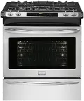 FGDS3065PF Frigidaire Gallery 30'' Slide-In Dual-Fuel Range - Stainless Steel