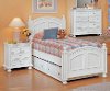 Classic Eggshell White 6 Piece Twin Bedroom Set - Cape Cod