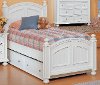 Clearance Classic Eggshell White Twin Bed - Cape Cod