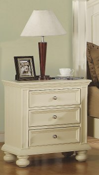 Classic Eggshell White Nightstand - Cape Cod