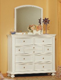Classic Eggshell White Tall Dresser - Cape Cod