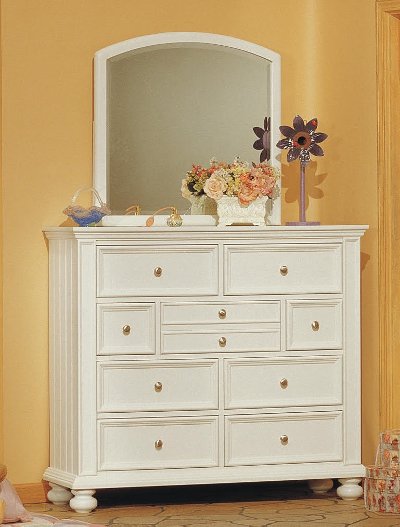 Classic Eggshell White Tall Dresser - Cape Cod