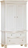 Classic Eggshell White Armoire - Cape Cod