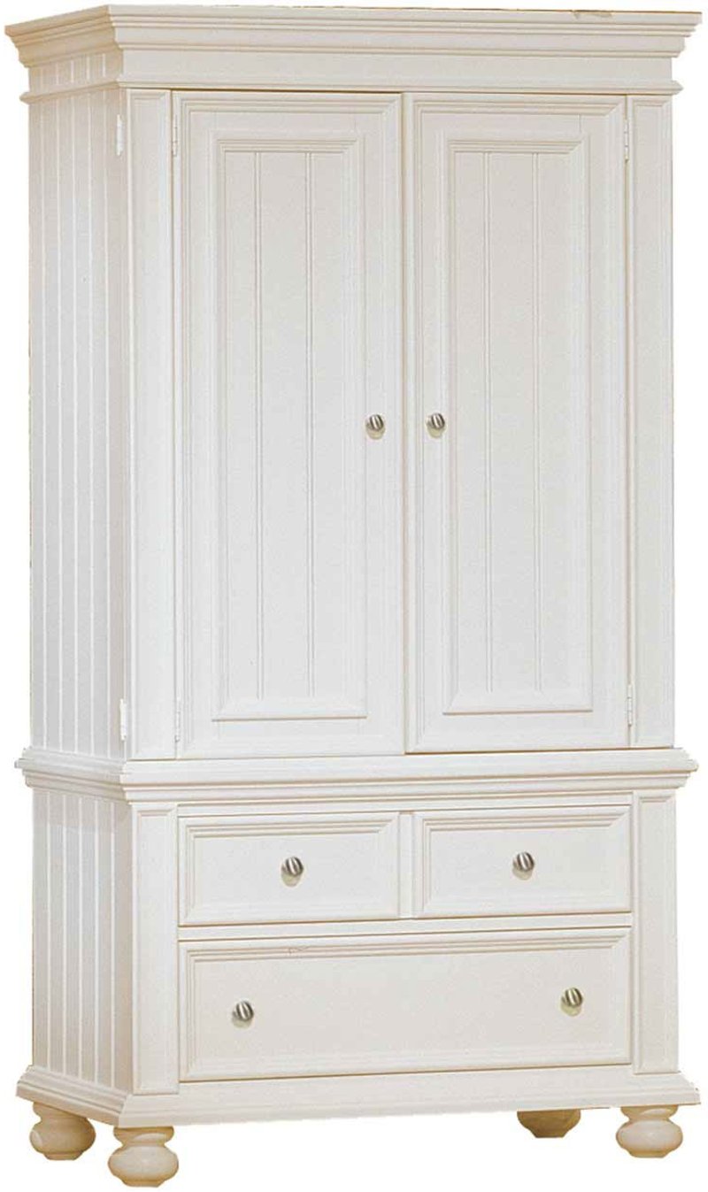 Classic Eggshell White Armoire Cape Cod Rc Willey Furniture Store