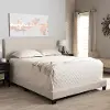 131-7314-RCW Contemporary Beige Queen Upholstered Bed - Brookfield