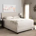 131-7314-RCW Contemporary Beige Queen Upholstered Bed - Brookfield