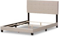 131-7315-RCW Contemporary Beige King Upholstered Bed - Brookfield-5