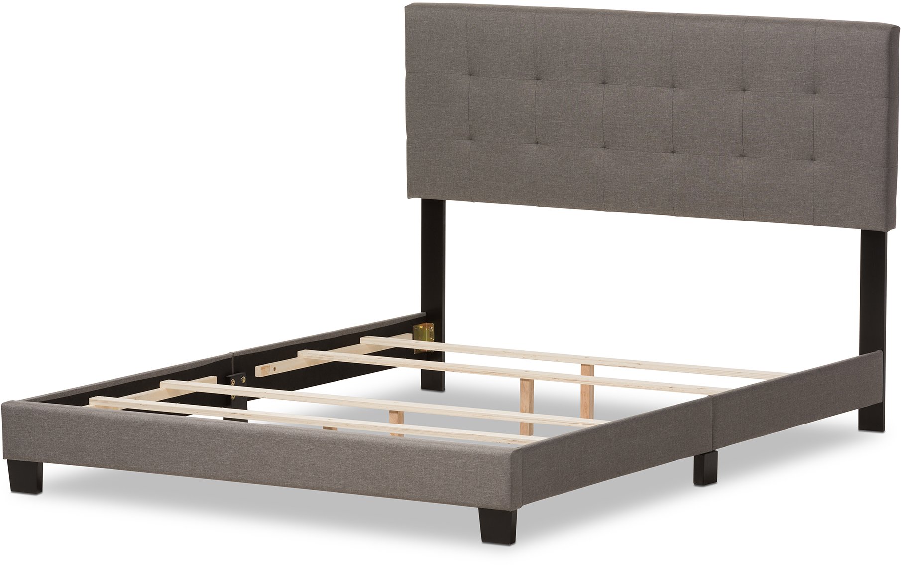 Contemporary Gray Full Upholstered Bed - Brookfield-5
