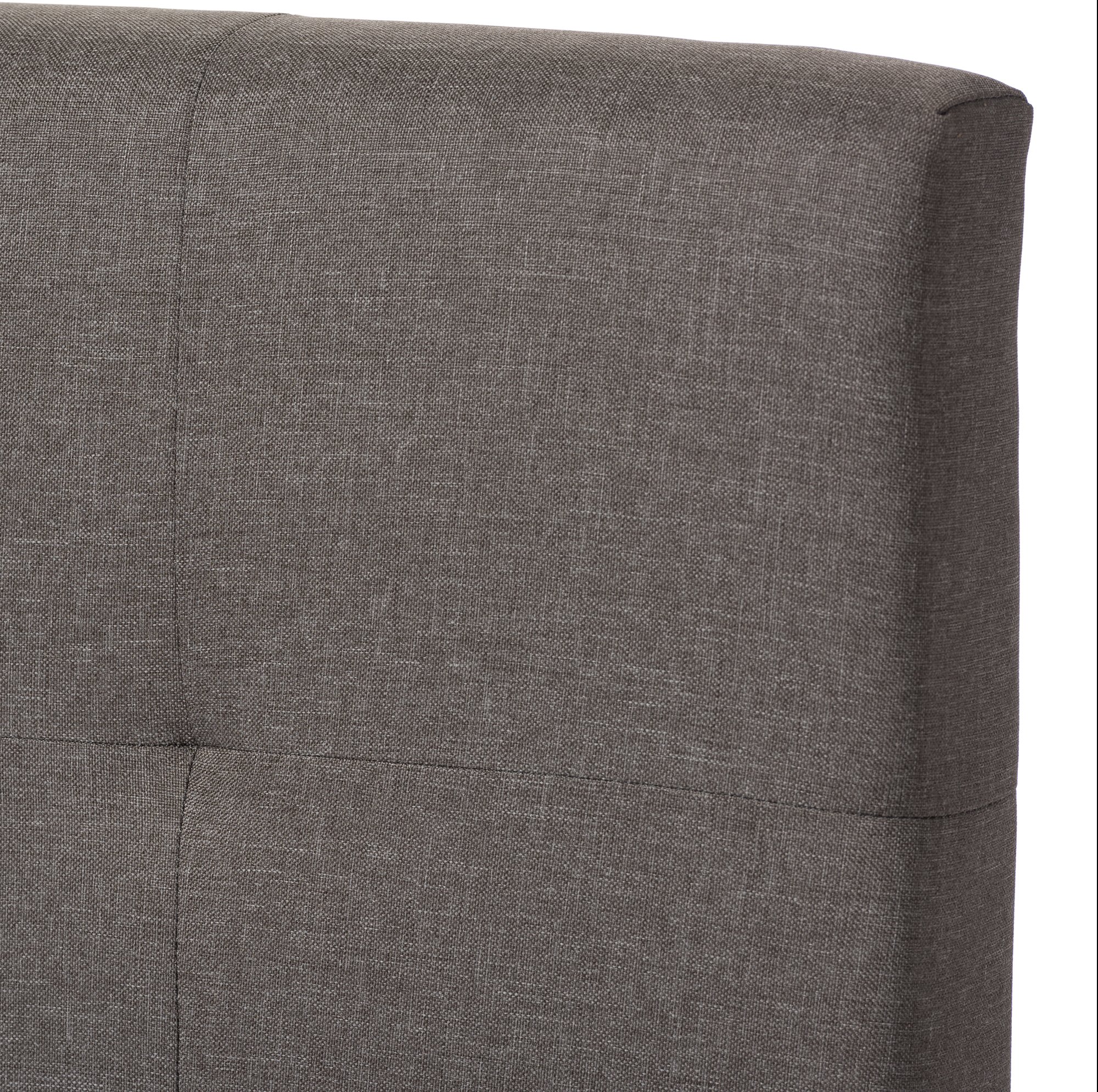 Contemporary Gray Full Upholstered Bed - Brookfield-6