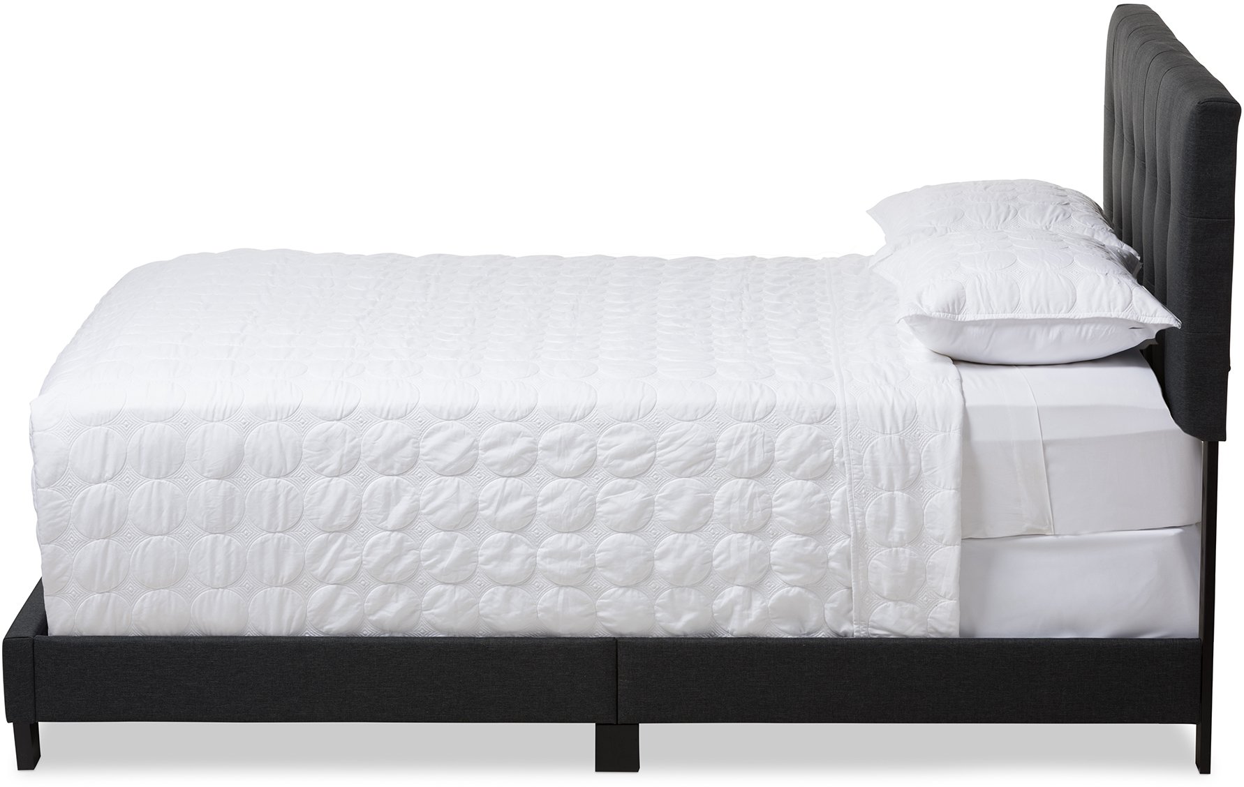 Contemporary Charcoal Gray Queen Upholstered Bed - Brookfield-4