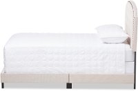 136-7436-RCW Classic Contemporary Light Beige Full Upholstered Bed - Lexi-3