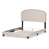 136-7436-RCW Classic Contemporary Light Beige Full Upholstered Bed - Lexi-4