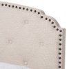 136-7436-RCW Classic Contemporary Light Beige Full Upholstered Bed - Lexi-5