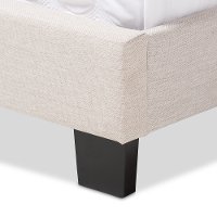 136-7436-RCW Classic Contemporary Light Beige Full Upholstered Bed - Lexi-6