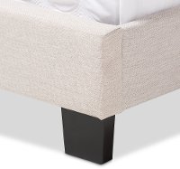 136-7437-RCW Classic Contemporary Light Beige Queen Upholstered Bed - Lexi-6