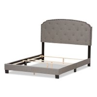 136-7439-RCW Classic Contemporary Light Gray Full Upholstered Bed - Lexi-3