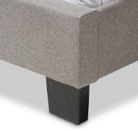 136-7440-RCW Classic Contemporary Light Beige Queen Upholstered Bed - Lexi-7