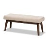 140-7565-RCW Mid-Century Modern Light Beige Bench - Elia-1