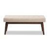 140-7565-RCW Mid-Century Modern Light Beige Bench - Elia-2