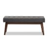 140-7564-RCW Mid-Century Modern Dark Gray Bench - Elia-2