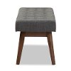 140-7564-RCW Mid-Century Modern Dark Gray Bench - Elia-3