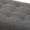 140-7564-RCW Mid-Century Modern Dark Gray Bench - Elia-4