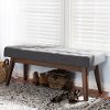 140-7564-RCW Mid-Century Modern Dark Gray Bench - Elia-6