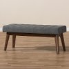 140-7564-RCW Mid-Century Modern Dark Gray Bench - Elia-7