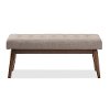 140-7563-RCW Mid-Century Modern Light Gray Bench - Elia-3