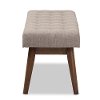 140-7563-RCW Mid-Century Modern Light Gray Bench - Elia-4