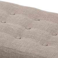 140-7563-RCW Mid Century Modern Light Gray Bench - Elia-5