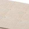 140-7568-RCW Mid-Century Modern Light Beige Large Upholstered Bench - Lucca-4