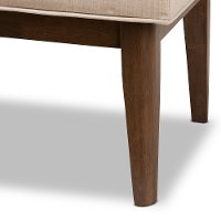 140-7568-RCW Mid Century Modern Light Beige Large Upholstered Bench - Lucca-5