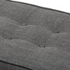 140-7567-RCW Mid Century Modern Dark Gray Large Upholstered Bench - Lucca-6