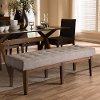 140-7566-RCW Mid-Century Modern Light Gray Large Upholstered Bench - Lucca-6