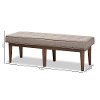 140-7566-RCW Mid-Century Modern Light Gray Large Upholstered Bench - Lucca-8