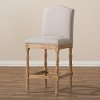 133-7375-RCW French Weathered Oak and Beige Bar Stool - Paige-2