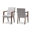 137-2PC-7364-RCW Mid-Century Modern Gray/Beige Accent Chair (Set of 2) - Andrea