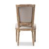 133-7334-RCW Vintage Weathered Oak Upholstered Dining Room Chair - Cadencia-4