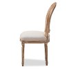 133-7335-RCW French Vintage Cane Back Upholstered Dining Room Chair - Adelia-4