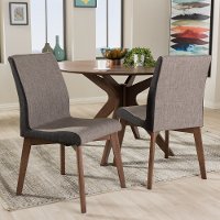 134-2PC-7181-RCW Set of 2 Mid Century Modern Brown Dining Room Chairs - Kimberly-6