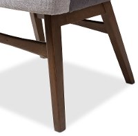 134-2PC-7176-RCW Set of 2 Mid Century Modern Gray Dining Room Chairs - Monte-7