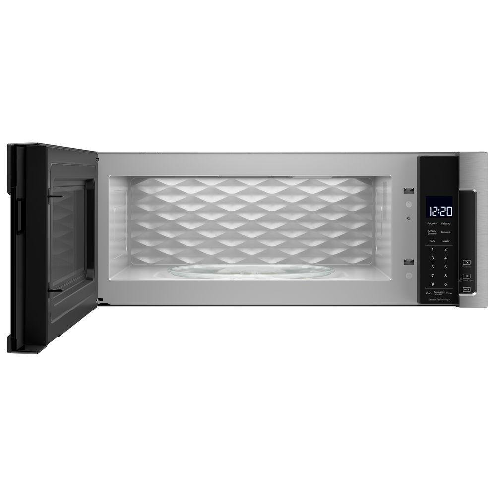 WML75011HZ Whirlpool Low Profile Over the Range Microwave with Sensor Cook - Stainless Steel-2