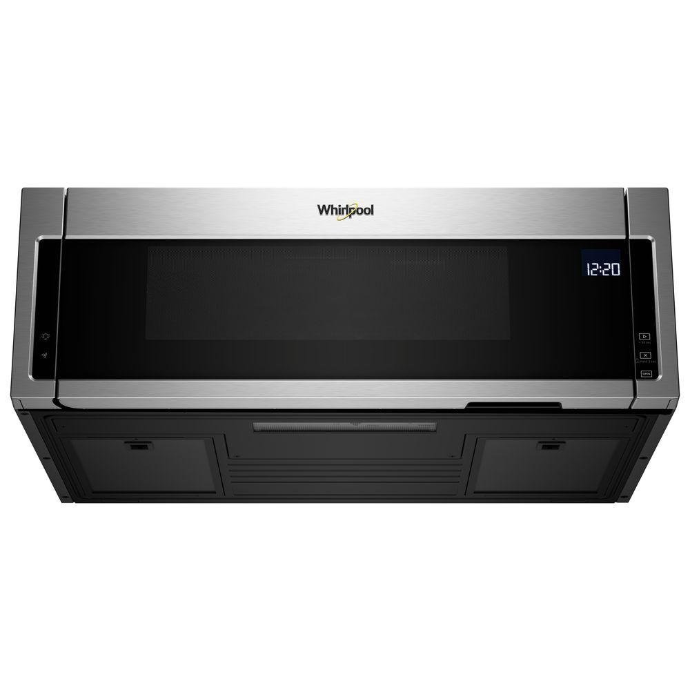 WML75011HZ Whirlpool Low Profile Over the Range Microwave with Sensor Cook - Stainless Steel-3