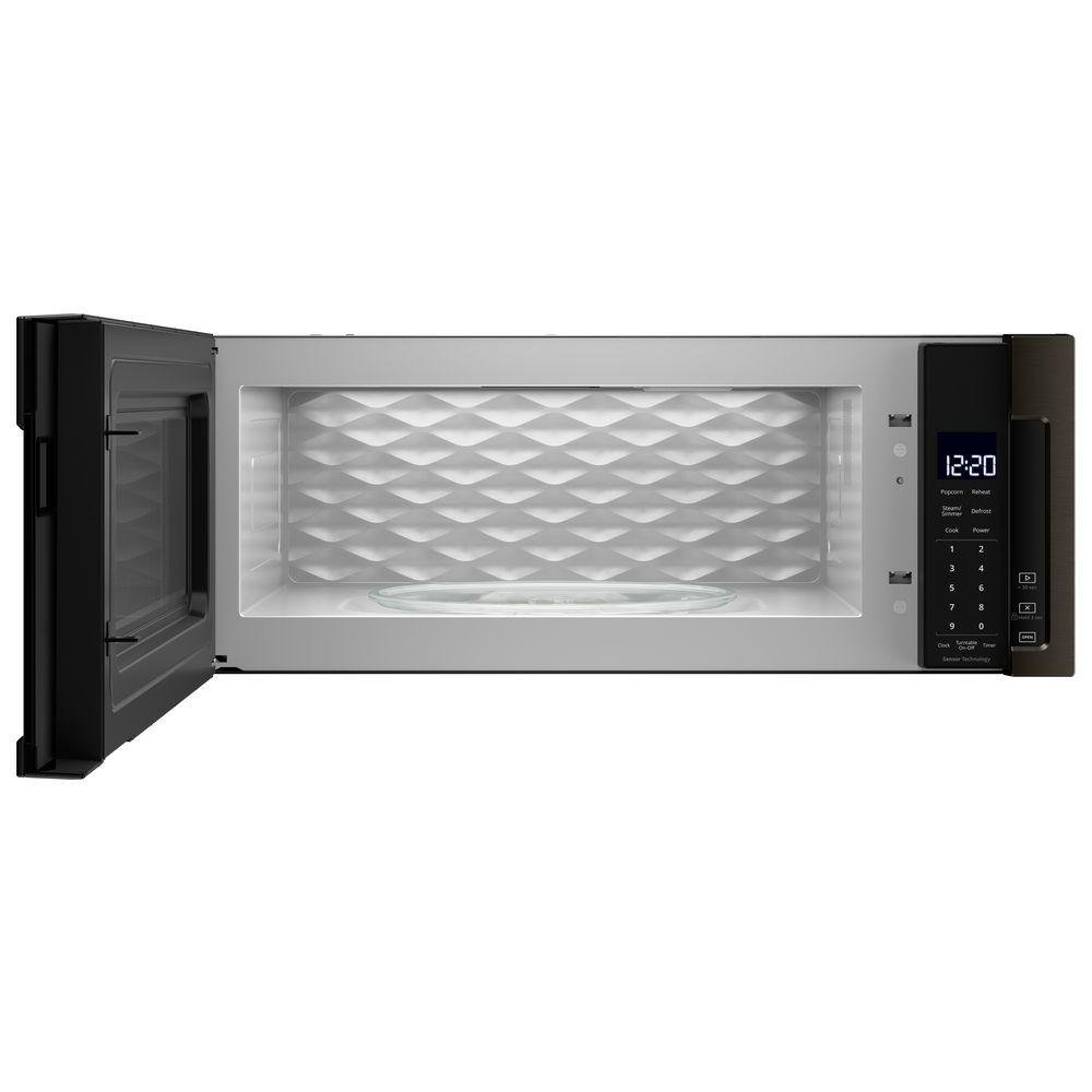 WML75011HV Whirlpool Low Profile Over the Range Microwave with Sensor Cook- Black Stainless Steel-2