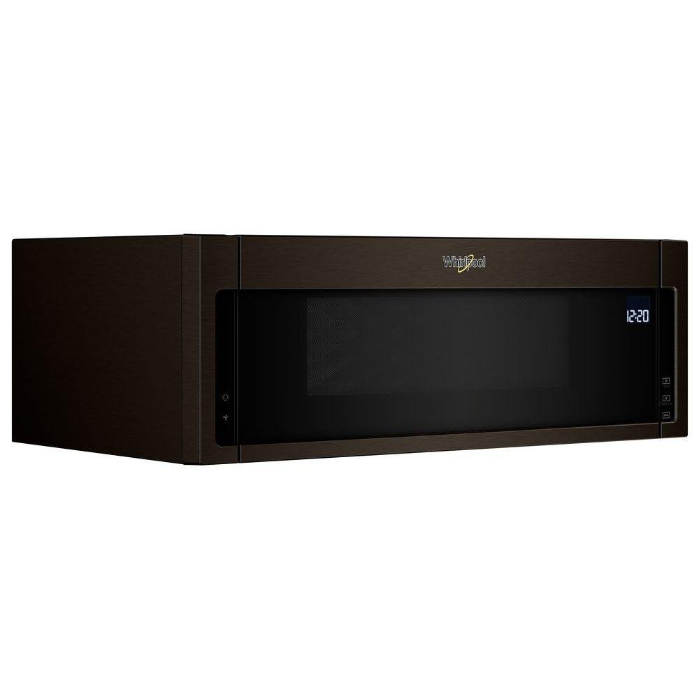 WML75011HV Whirlpool Low Profile Over the Range Microwave with Sensor Cook- Black Stainless Steel-4